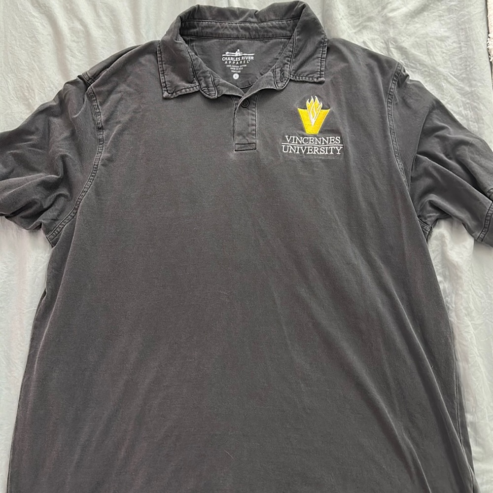 Grey College Polo, Size L